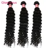 Glamorous Brazilian Hair Weft Natural Color 8-34Inch Peruvian Malaysian Indian Curly Hair Extensions 3Pcs Virgin Hair Weaves for black women