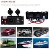 Car / RV / Ship Caravan Motorhome DC 12V Auto Auto Band Lens Switchs Gumbination Panel Dual USB السيارات أخف وزنا