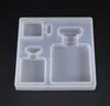 Moldes de resina de silicone DIY gema epoxy resina molde mini frasco de perfume molde decorativo jóias pingente artesanato de charme