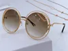 Wholesale-spiral pattern round retro frame new popular designer sunglasses light color protection decorative glasses top quality 114s