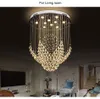 Moderne Crystal Luxe Kroonluchter Bloemachtige Vorm Ontwerp Lamp LED Indoor Hanging Verlichting Apparatuur voor Woonkamer Trap