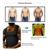 Męskie Ciało Shaper Czarny Zagęszczona męska Kamizelka Shaper Shaper Zipper Neopren Top Tank Sauna Odchudzanie Kompresja