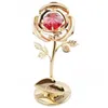 Ghirlande Idee regalo speciali Regali Fiore di rosa Foreve con cristallo Festa della mamma Regalo rosa placcato oro Ornamento regalo per le vacanze di San Valentino