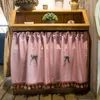 Gordijn gordijnen Amerikaanse stijl koffie roze kort met kralen vaste deur kast keuken gordijnen zoet