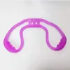 Fasce di resistenza allo yoga con foro Flessibile in silicone per allenamento della forza Fascia elastica Fitness Pull Rope Sport Famiglia 4 8tc E19