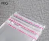 500st. Ny ankomst plastpåse Clear Self Adhesive Self Sealing Gift Smycken Förpackning Återställbar cellofan Poly OPP Bags1243B