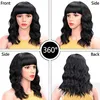 Curto ondulado Bob Humano cabelo Bang perucas dianteiras brasileiras Remy peruca para mulheres negras 130% à venda Diva1 Natural