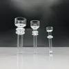 Domessess Quartz Nail 10mm / 14mm / 18mm Kvinna Man Kvarts DAB Nail Rökning Tillbehör för Bong Vattenrör