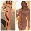 Aso Ebi 2020 Árabe Luxuoso Luxuoso Sexy Vestidos de Noite Frisado Pérolas Vestidos de Provérbios Alta Split Partido Formal Segundo Vestidos de Recepção ZJ265