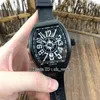 Men's Collection V 45 SC DT Yachting Automatic Men's Watch PVD All Black Case Leather Rubber Strap Luxury Date Gents Spo245y