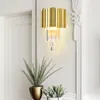 Lumière de luxe lampe murale en cristal postmoderne minimaliste créatif salon fond mur escalier lumière salle de bains applique lumières escaliers led lumière