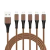 1m 3ft Alloy charger cables wire Quick Charging Type c Micro braided usb cable cord for samsung htc lg xiaomi