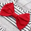 2020 Girls Fashion Swimming Suits Baby Kids Designer Stripe Stripe Sling Style Sweat Swim Clothing Set Child Casual Cute Bow1277834