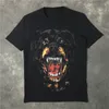 Sommermens-T-Shirt Fashion Dog Print Cotton Tees schwarz Männer Frauen mit kurzen Ärmeln Tops S-XL