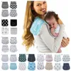 Baby Nursing Burp 23 Styles Infant Kids Striped Feeding Bibs Printed Saliva Bandana Turban Burp Cloths 4pcs/set