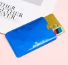 RFID Words Printing RFID Blocking Sleeve Credit Card Protector Aluminum Safety Sleeve Shield Holder Rfid Card Sleeve For NFC 13.56MHZ Card