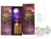 24K Gold Foil LED Light Rose Flower For Valentines Day Gift Artificial Luminous Flower Wedding Box Pack XD22918