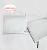 100 stcs sublimatie blanco canvas cosmetische tas met enkele SIDS -afdrukken thermische overdracht afdrukken 3Size