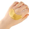 24k Gold Kristall Augenmaske Kollagen Patches Anti Aging Augenringe Schwellungen Feuchtigkeitsspendende Augenmasken Gel Pads für Tränensäcke unter den Augen