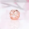 Glamour Hollow Galaxy Beads für Pandora 925 Sterling Silber rosévergoldet / 18K vergoldet DIY Armband Perlen Geburtstagsgeschenk