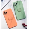 Finger Grip Holder Liquid Silicone Cases for Iphone 6 7 8 x xr 11 12 13 pro max 14 Plus Stand function Shockproof4892528