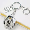 Fashion fitness dumbbell weight chip key chain metal backpack key chain male sports and fitness jewelry