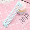 New Flatware Portable Coffee Tea Spoon Long Handle Disposable Mini Ice Cream Tools Party Supplies Plastic Kitchen Accessories ST134