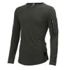 Mens Designer Tshirts Spring and Autumn Long Sleeved Zipper Curved Long Line T shirt Tops Clothing Top Quality