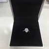 Bande Anneaux Tear Drop Cz Bague En Diamant Boîte D'origine pour Pandora 925 En Argent Sterling Ensemble Femmes Cadeau De Mariage Bijoux