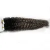 Afro Kinky Curly Tape dans les extensions de cheveux humains 100g 40pcs sans couture 100% Remy Human Tape Extensions de cheveux