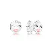 2019 NEW 100% 925 Sterling Silver pandora Earrings Lovely Butterfly Crown Stars Love Heart Ear Studs Charm Bead Fit Original DIY Dangler