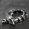 Or Viking Dragon Bracelet Rétro Noir Animal Long Gourmette Bracelet Hommes Femmes Punk Rock Hiphop En Acier Inoxydable Vélo Biker Bracelets Poignet Bijoux