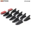 EPMAN -10PCS / PARTIJ CAR RACING ABS Zwart Dakhaaienvin Spoiler Wing Vortex Generator Universele EP-SYQ199