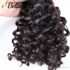 1PC/Lot Peruvian Curly Human Hair Quality Extensions Natural Color Bundles 10-26inch 9A Bella Hair