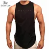 Mens Tank Tops Gym Stringer Clothing Bodybuilding Tank Top Men Fitness Singlet Sleeveless Shirt Solid Cotton Muscle Vest Unders