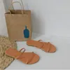 Frauen Sommer Cut Out Damen Sandalen Ladiessandals Gute Qualität Flacher Schuh Candy Farbe Outdoor Urlaub Rutschen 35 -391