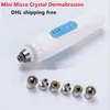 Mini micro cristallo dermoabrasione terapia cura della pelle del viso rimozione dei punti neri penna microdermoabrasione portatile dispositivo di buccia di diamante DHL gratuito