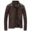 Herbst Frühling Herren Standard Europa USA Größe Lederjacke schwarzer Bikermantel Rock n Roll Jacken für Herren