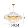 Light luxury led crystal chandelier lighting for living dining room bedroom gold yrandole kryszta owe in the hall chandeliers UPS21573149