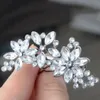 Hair Clips Women's Bride's Bridesmaid's Rhinestone Flower Crystal Hair Clip Comb Jewelry