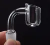 4mm Thick 20mm OD Quartz Banger Nail 18mm 14mm 10mm Male/Female joint flat bowl for glass bong dab rigs