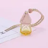 Paar 7 kleur auto parfum fles hanger etherische olie diffuser tas kleding ornamenten luchtverfrisser hanger leeg glas fles parfum