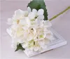 15 kleuren kunstbloemen Hydrangea bouquet voor huisdecoratie bloemstukken Bruiloft decoratie levert CCA-11677 200PCS