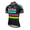 Drużyna Bora Cycling krótkie rękawy Jersey Jersey Męskie krótkie rękawy Szybki suchy koszulka Ropa Ciclismo Cycling odzież B610105378630