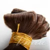 100g Nieprzetworzona dziewica Human Hair Extension Taśma w Indian Natural Brown Blonde Black Dwuosobowy Silk Prosto Skóry Wątek