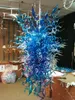 Lamps Blue Chandelier Pendant-Lights Hand Blown Glass Art Pendant Light Fashionable Western Crystal Chandeliers Ceiling