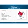 Fashion-Classic 9.2ct Skapat Red Rubies Cocktail Ring 925 Sterling Silver Luxury Smycken Engagement Ringar för Kvinnor Present