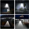 Luci a LED a energia solare Telecomando 7 colori regolabili 48led Illuminazione solare da giardino a LED super luminosa impermeabile