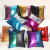 36 Projetar lantejouno de lantejoulas Tampa de travesseiro Tampa de travesseiro Glitter Reversível Magic Magic Double Reversible Swipe Cushion Tampa K1823874