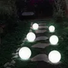 Ny vattentät LED upplyst pool flytande ljus boll med avlägsen utomhus trädgård landskap gräsmatta rgb glödande boll ljus